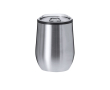 Gobelet thermique en inox avec couvercle transparent 330 ml couleur argenté