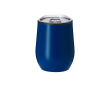 Gobelet thermique en inox avec couvercle transparent 330 ml couleur bleu