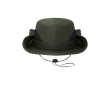 Chapeau en polyester style safari avec cordon ajustable couleur vert