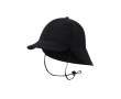 Chapeau style pêcheur avec large rabat arrière pour protection solaire couleur noir