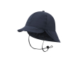 Chapeau style pêcheur avec large rabat arrière pour protection solaire couleur bleu marine