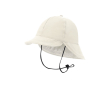 Chapeau style pêcheur avec large rabat arrière pour protection solaire couleur naturel