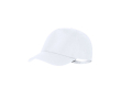Casquette ajustable en polyester RPET avec boucle métallique UV50 couleur blanc