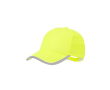 Casquette fluorescente pour enfant en polyester avec fermeture velcro couleur jaune fluorescent