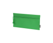 Trousse rectangulaire en RPET avec fermeture éclair assortie couleur vert