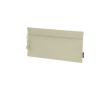 Trousse rectangulaire en RPET avec fermeture éclair assortie couleur naturel