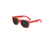 Lunettes de soleil pour enfants en fibre de blé avec verres noirs couleur rouge
