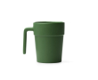 Tasse en céramique avec anse ergonomique et intérieur assorti 250ml couleur vert foncé