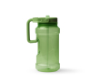 Gourde de sport en plastique avec paille rabattable et poignée 1.5L couleur vert foncé