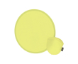 Frisbee en RPET facile à plier avec housse individuelle assortie couleur jaune