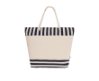 Sac en RPET avec intérieur en aluminium et motifs rayés couleur bleu marine
