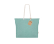 Sac en coton recyclé avec soufflet et anses en coton 220 g/m² couleur vert