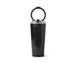 Gobelet translucide avec paille, poignée rabattable et système anti-gouttes 670ml couleur noir