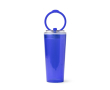 Gobelet translucide avec paille, poignée rabattable et système anti-gouttes 670ml couleur bleu roi