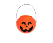 Panier d’Halloween en forme de citrouille avec anse de transport couleur orange