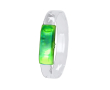 Bracelet événementiel avec lumières LED et interrupteur on/off couleur vert