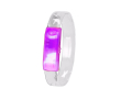 Bracelet événementiel avec lumières LED et interrupteur on/off couleur fuchsia