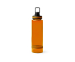 Bouteille translucide en plastique recyclé avec embout et poignée 750ml couleur orange