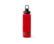 Bouteille translucide en plastique recyclé avec embout et poignée 750ml couleur rouge