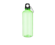 Bouteille en RPET translucide avec mousqueton sur le couvercle 630 ml couleur vert clair
