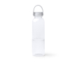 Gourde en plastique recyclé anti-goutte avec design biseauté 550ml couleur transparent