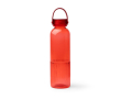 Gourde en plastique recyclé anti-goutte avec design biseauté 550ml couleur rouge