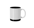 Tasse en céramique avec détails colorés pour sublimation 350 ml couleur noir