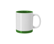 Tasse en céramique avec détails colorés pour sublimation 350 ml couleur vert