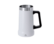 Chope en acier inoxydable recyclé à double paroi 700 ml couleur blanc