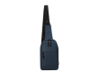 Sac bandoulière en RPET avec sangle de transport ajustable couleur bleu marine