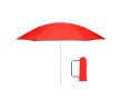 Parasol de plage pliable avec sac de transport assorti Ø160 couleur rouge