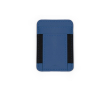 Porte-cartes magnétique en cuir synthétique à deux compartiments couleur bleu roi