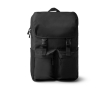 Sac à dos en polyester recyclé avec rabat à boucles 15\" couleur noir