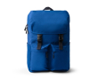 Sac à dos en polyester recyclé avec rabat à boucles 15\" couleur bleu roi