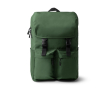 Sac à dos en polyester recyclé avec rabat à boucles 15\" couleur vert foncé