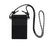 Sac bandoulière en polyester, fermeture principale et poche extérieure couleur noir