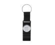 Porte-clés en nylon avec jeton pour chariot et support pour mobile couleur noir