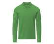 Polo unisexe à manches longues en coton MKT Charlot 220 g/m² couleur vert