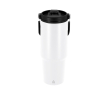Gobelet isotherme en inox recyclé avec anse assortie 900 ml couleur blanc