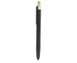Stylo avec pointe tactile en aluminium et bambou, encre bleue couleur noir
