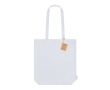 Sac en coton biologique avec soufflet et anses renforcées 270 g/m² couleur blanc