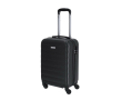 Valise cabine 4 roues avec serrure à code et coque en plastique couleur noir