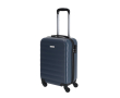 Valise cabine 4 roues avec serrure à code et coque en plastique couleur bleu marine