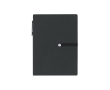 Bloc-notes A6 avec feuilles, notes autocollantes et stylo couleur noir