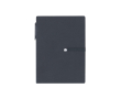 Bloc-notes A6 avec feuilles, notes autocollantes et stylo couleur bleu marine