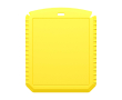Grattoir à glace rectangulaire en plastique recyclé couleur jaune