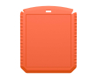 Grattoir à glace rectangulaire en plastique recyclé couleur orange