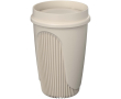 Gobelet simple paroi 350 ml couvercle 360° bord isolant couleur sable