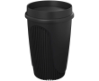 Gobelet simple paroi 350 ml couvercle 360° bord isolant couleur noir