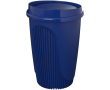 Gobelet réutilisable 350 ml couvercle clip bord isolant couleur bleu